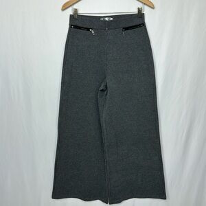 Patrizia Luca Wide Leg Pants Medium Gray Women’s‎ High Rise